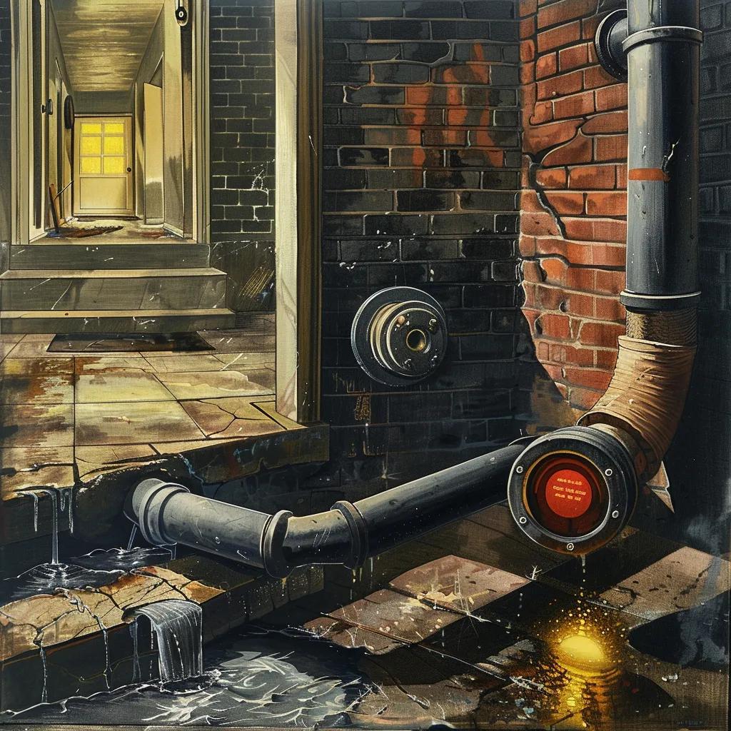 Indicators of a gas leak: hissing sound and a hand-held gas detector